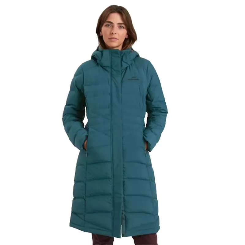 Winterburn Longline Down Coat in Deep Lagoon